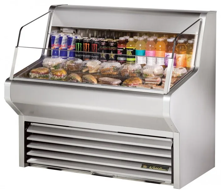 True THAC-48-LD — Exhibidor horizontal abierto con cortina de aire
