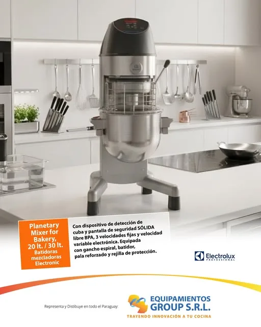 Flyer de Equipamientos Group: batidora planetaria Electrolux Professional para panadería